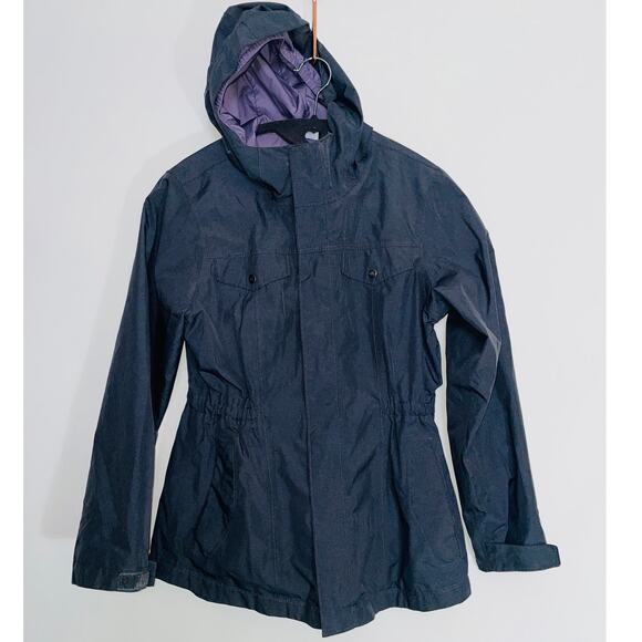 The North Face Girl's Hooded Rain Jacket - Size L (14/16) - Double Zip - Picture 1 of 10